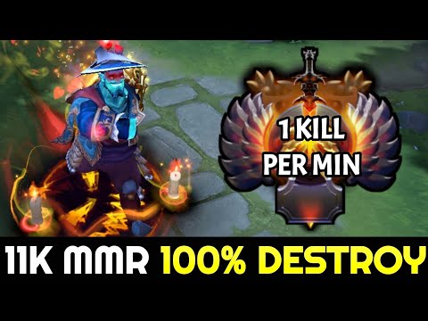 11K MMR Storm Spirit 100% Destroy Skywrath Mage — Almost 1 Kill Per Minute 7.28 Dota 2