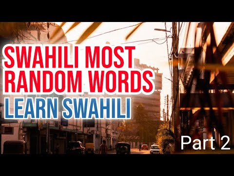 Learn Swahili in 5 days // Most Common Random Swahili Words Part 2