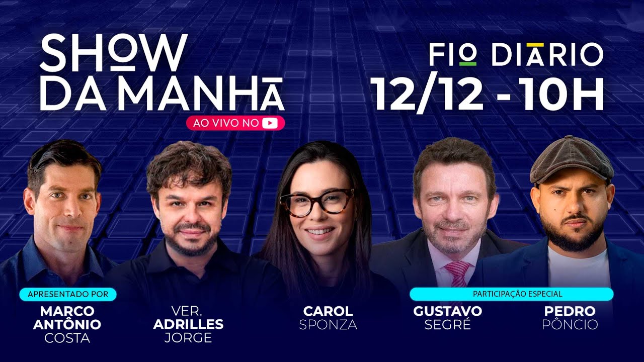 SHOW DA MANHÃ - MISTÉRIO: A RELAÇÃO DO BANCO MASTER COM GLAUBER BRAGA - 12/12/2025