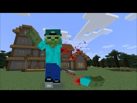 Friendly Zombie Mark Chops His Hand Off In Minecraft - kids youtube roblox zombie videos minecraft