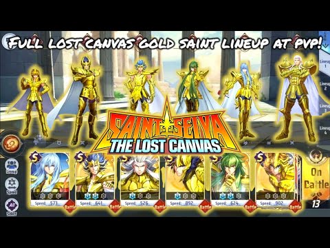 Saint Seiya: Awakening (KOTZ) - Full Lost Canvas Gold Saint Lineup at PvP!