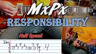 How To Play "Responsibility" by MxPx - Guitar Lesson (with guitar tab!)