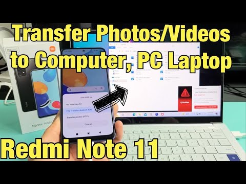 Redmi Note 11: How to Transfer Photos & Videos to Computer, PC, Laptop via cable (Windows OS)