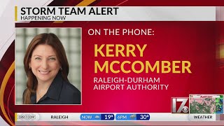 RDU authority official gives update on storms impacting NC