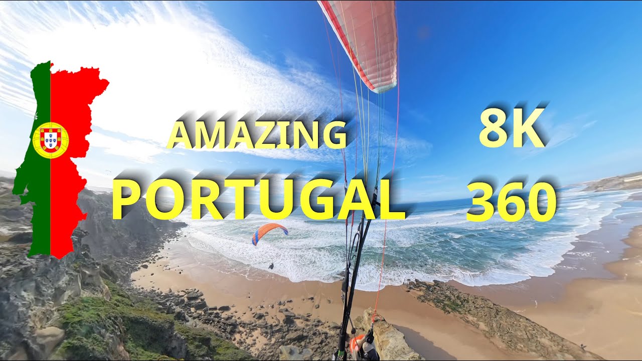 Amazing flight over the coast of Portugal