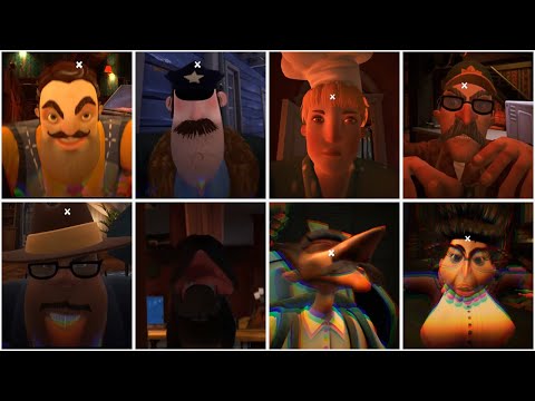 HELLO NEIGHBOR 2 ALL JUMPSCARES