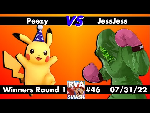 RVA Smash #46: Peezy (Pikachu) vs JessJess (Incineroar/Little Mac) - Winners R1 - Ultimate SSBU