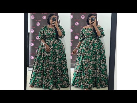 jinsi ya kushona gauni la mwendoka  la lastic shingoni na tumboni na mkononi hatua kwa hatua