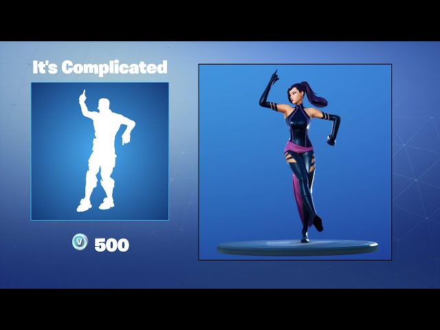 رقصة it's complicated Fortnite