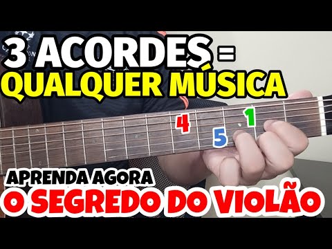 🎸Com APENAS 3 ACORDES, você toca QUALQUER MÚSICA no VIOLÃO! Descubra como AGORA!