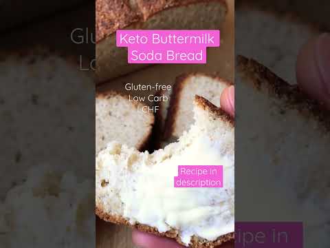 Keto Buttermilk Soda Bread🧡Gluten-free, Low Carb, LCHF