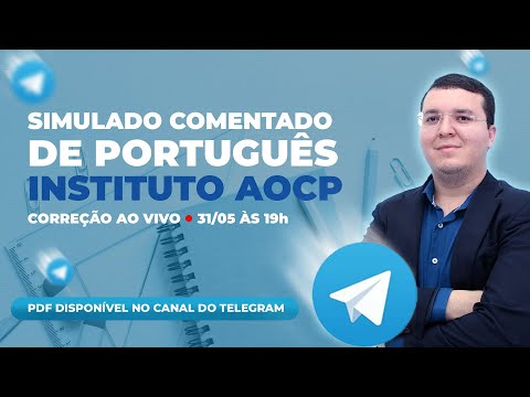 Simulado comentado de português - INSTITUTO AOCP