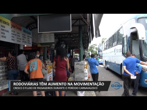 Rodoviárias têm aumento na movimentação com fluxo de passageiros durante Carnaval 17 02 2023