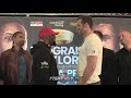 THAT SIZE DIFFERENCE! DAVID PRICE TOWERS OVER DERECK CHISORA AS THE TWO GO FACE TO FACE