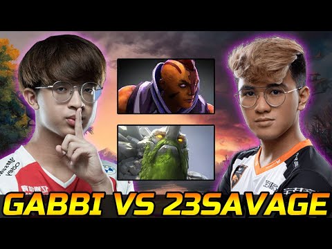 GABBI VS 23SAVAGE CARRIES BATTLE - ANTI MAGE VS TINY