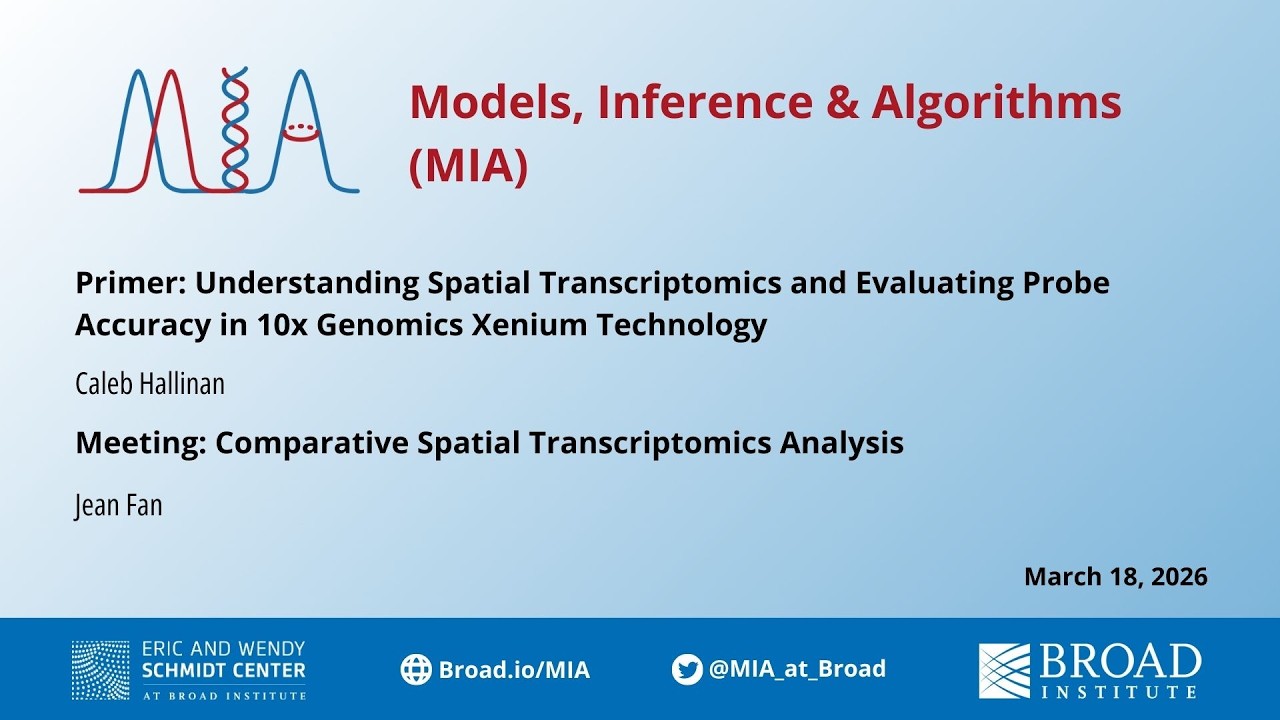 MIA: Jean Fan, Comparative Spatial Transcriptomics; primer by Caleb Hallinan