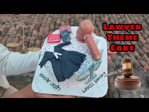 Lawyer theme cake, how to give spray effect?