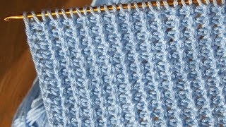 Super easy Tunisian crochet baby blanket for beginners