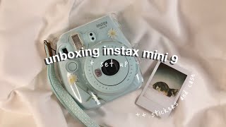 Instax Mini 9 unboxing 2021  set-up first shot + a