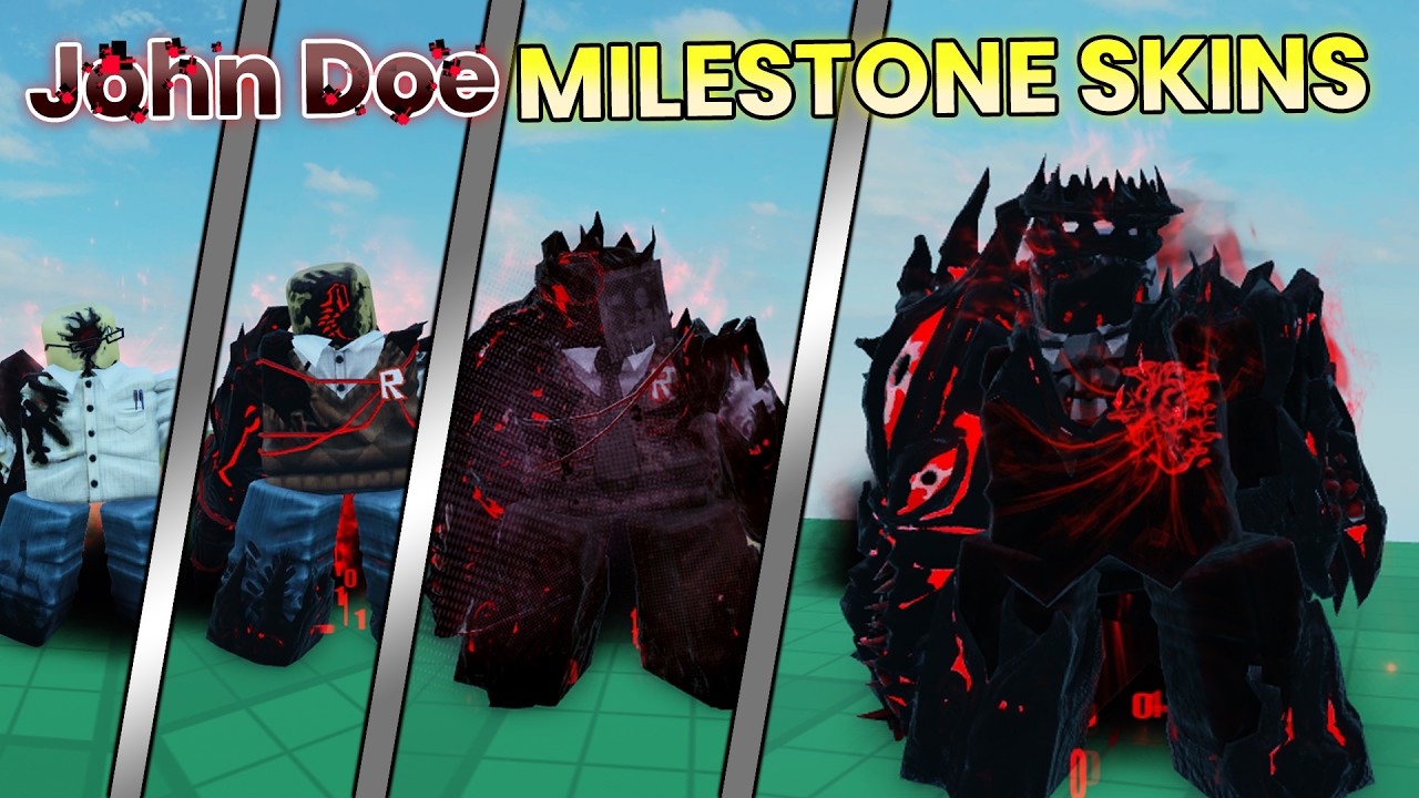 All Reworked John Doe Milestone Skins Showcase | Forsaken