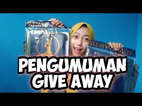 PENGUMUMAN PEMENANG GIVE AWAY!!
