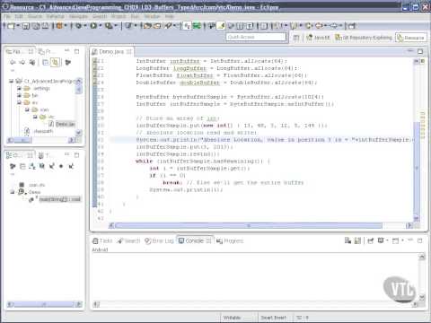 Vtc Player Advanced Java Programming Java Se 7 Buffers Typed