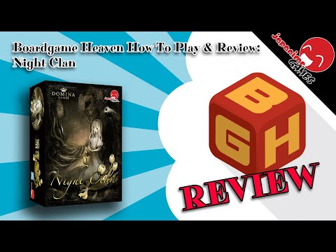 Boardgame Heaven How To Play & Review 189: Night Clan (Japanime Games)