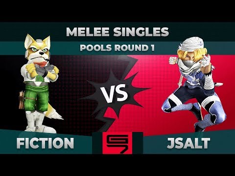 Fiction vs JSalt - Melee Singles: Pools R1 Winners Semifinals - Genesis 7 | Fox vs Sheik
