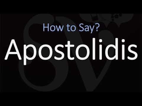 How to Pronounce Apostolidis? (CORRECTLY)