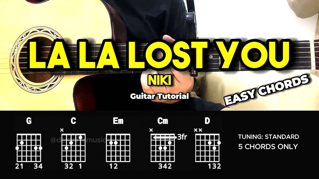 La La Lost You - NIKI | Easy Guitar Chords Tutorial For Beginners (CHORDS & LYRICS) #guitarlesson