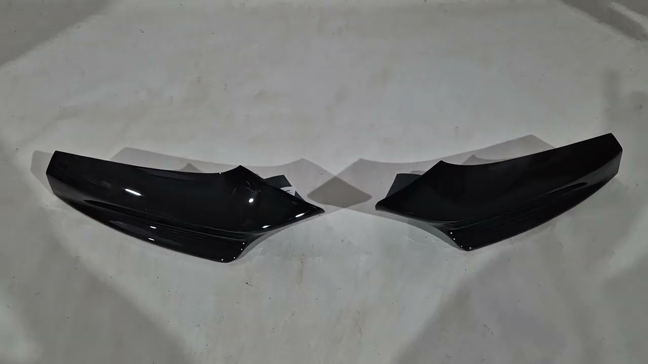 BMW 5 серія F10/F11 2010-2016 рр. Накладка на передній бампер DPT Flap (для M-Performance, чорний глянець) Video 1