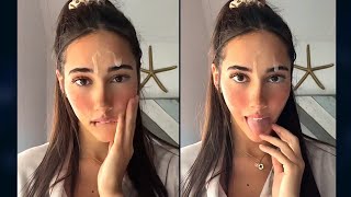 she got her facial #tiktokvideo