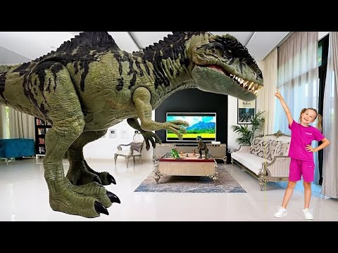 Stephis Dinosaurierspielzeuge erwachen in ihrem Haus zum Leben 🦖 Vania Mania DE