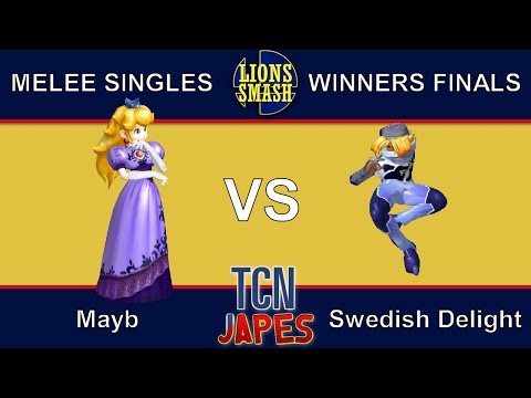 TCNJapes 2 SSBM Singles - Mayb (Peach/Fox) vs. Swedish Delight (Sheik) - Winners Finals