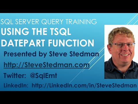 Using The Tsql Datepart Function