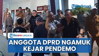 Anggota DPRD Baubau Cekcok & Kejar Pendemo di Depan Kantor Dewan, Ungkap Intimidasi & Bakar Ban