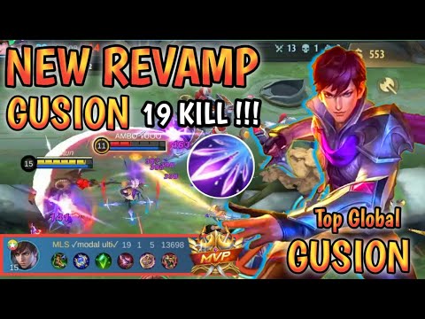 Gusion REVAMP 19 KILL ! Gusion Fast Combo Back To Meta ! Build Top Global Gusion MLBB
