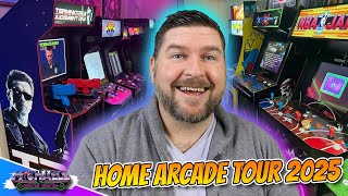 Massive Home Arcade & Game Room Tour! Arcade1Up, Stern Pinball, AtGames & More!