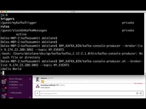 Demo of OpenWhisk with Kafka