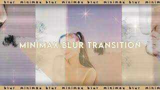 minimax blur transition | after effects (AE) tutorial