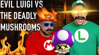 EVIL LUIGI VS SUPER MARIO IN REAL LIFE pt. 2 | LUIGIS DEADLY MUSHROOMS | Squad Skits