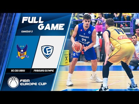 CSU Sibiu v Fribourg Olympic - Full Game - FIBA Europe Cup 2019-20