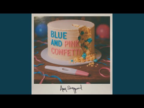 Blue and Pink Confetti