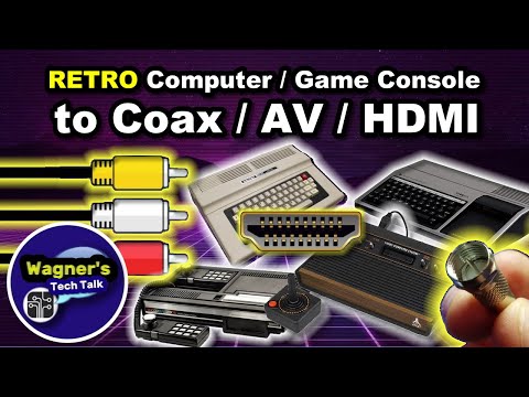 Coax / AV to HDMI - Connect a Retro Console to HDMI: Atari 2600, TRS80, TI-99/4A & Coleco Vision