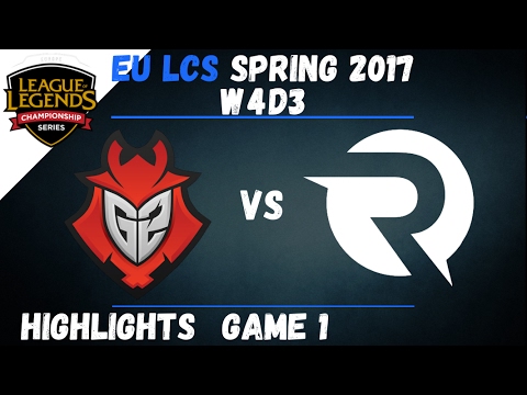 G2 vs OG Highlights Game 1 EU LCS 2017 Spring W4D3 G2 Esports vs Origen