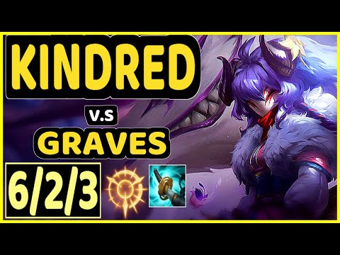 MINERVA (KINDRED) vs GRAVES - 6/2/3 KDA JUNGLE CHALLENGER GAMEPLAY - BR