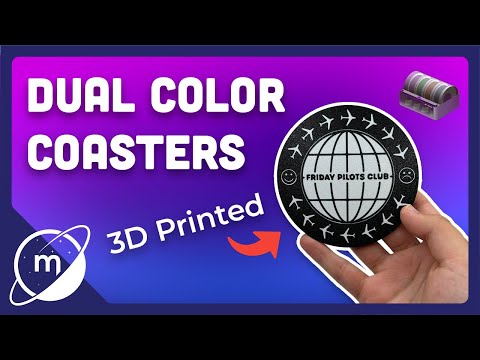 How to make dual color coasters in Fusion 360 // Bambu Lab AMS Tutorial