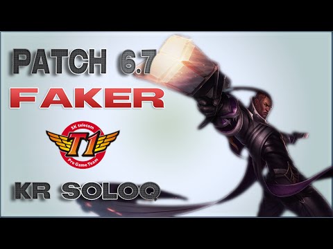 SKT T1 Faker | Lucian ADC | Patch 6.7 | KR SoloQ | Full game