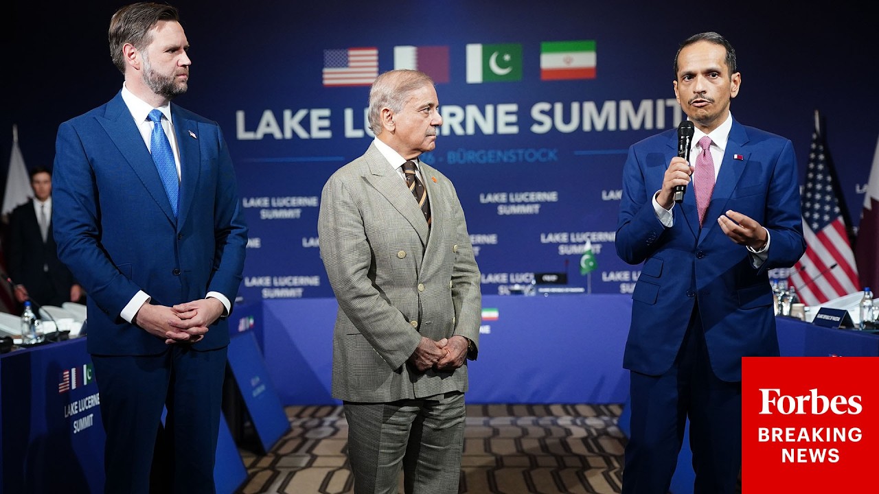 Video | FULL REMARKS: Qatar's Prime Minister Delivers Remarks Before Iran Peace Talks With JD Vance