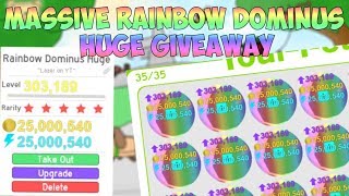 Roblox Pet Simulator Giveaway Rainbow Dominus म फ त - azralynn electric rainbow dominus giveaways roblox